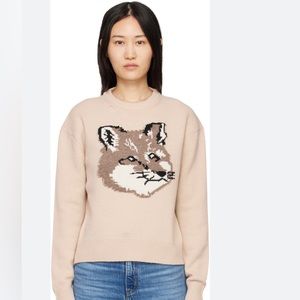 Maison Kitsuné big fox head sweater size XS